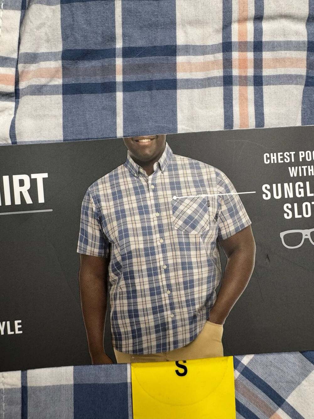 Hurley Woven Shirt Size S Blue Plaid Cotton Regular Fit
